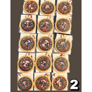 Christmas Dog Themed Prepackaged Ornament Bundles